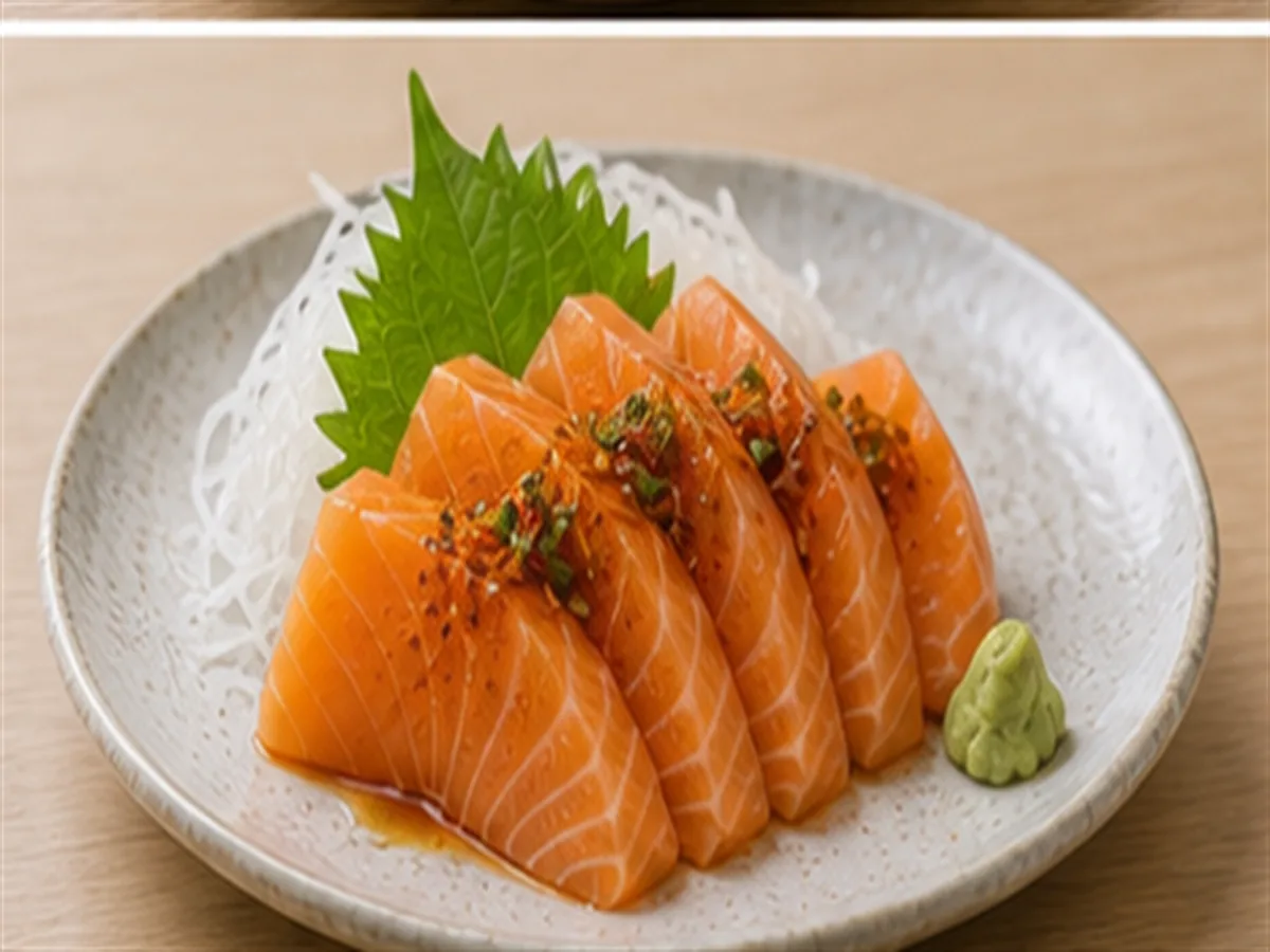 Spicy Salmon Sashimi